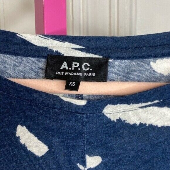 A.P.C. Blue and White Women's Dress - Picture 2 of 7